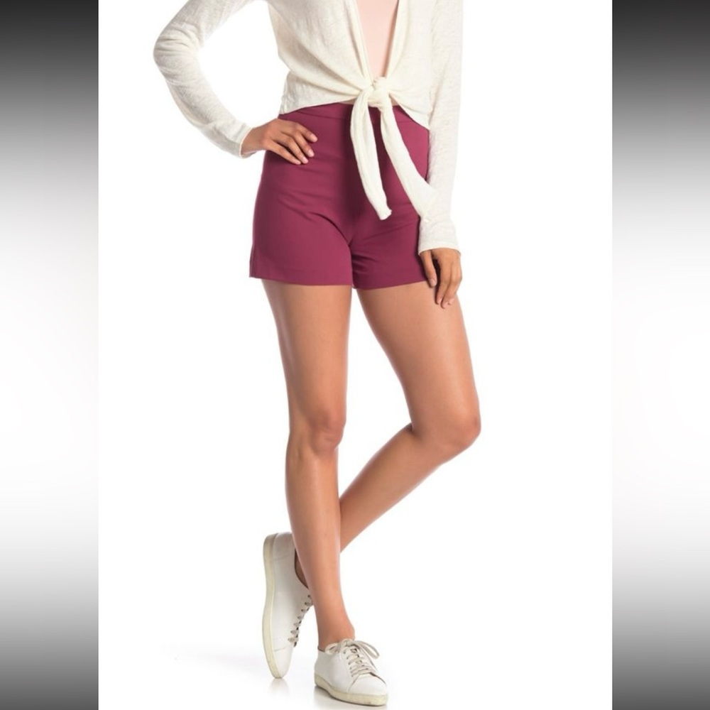 Theory Tarrytown Highwaisted Crepe Shorts